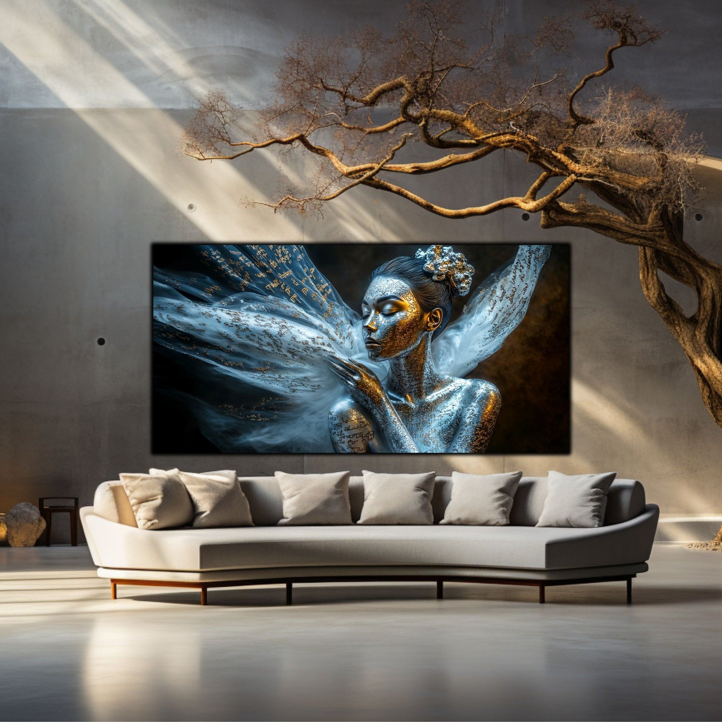 Beyond Meditation - Tablouri moderne pe sticla securizata pentru living contemporan NO20