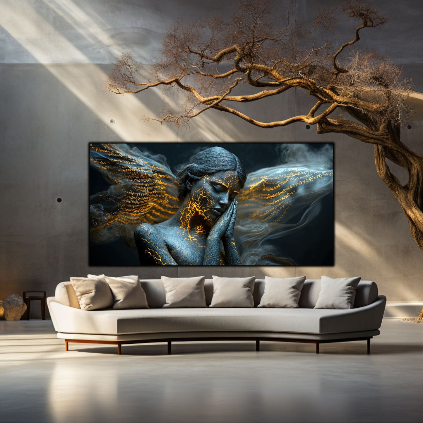 Beyond Meditation - Tablouri moderne pe sticla securizata pentru living contemporan NO25