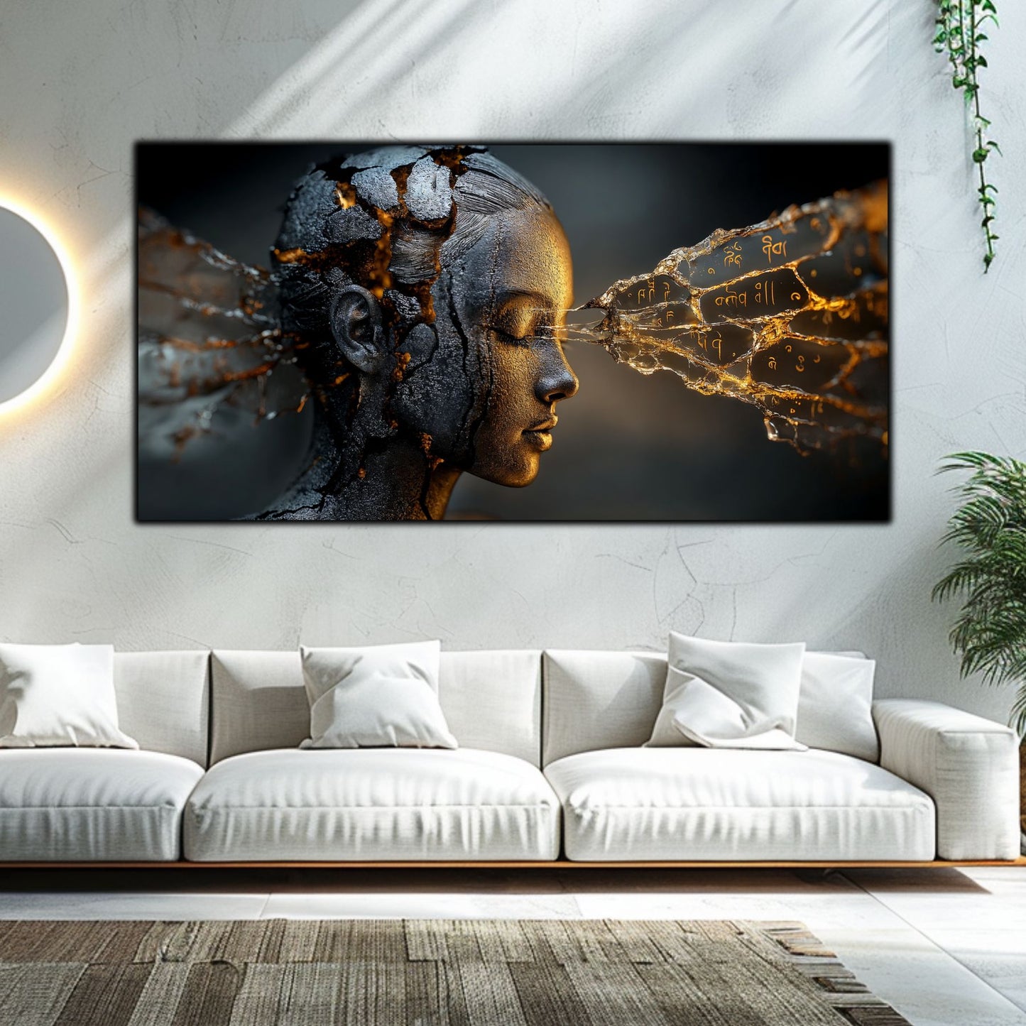 Tablou Sticla Securizata - Broken Mind 22