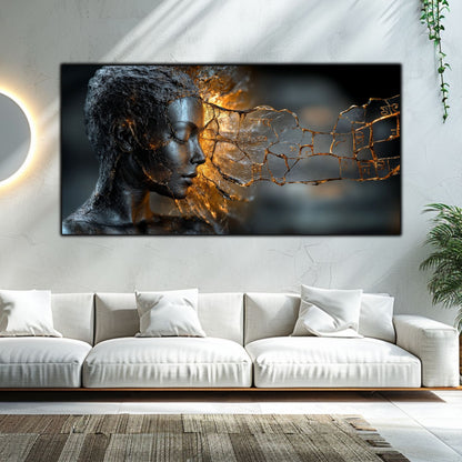 Tablou Sticla Securizata - Broken Mind 01