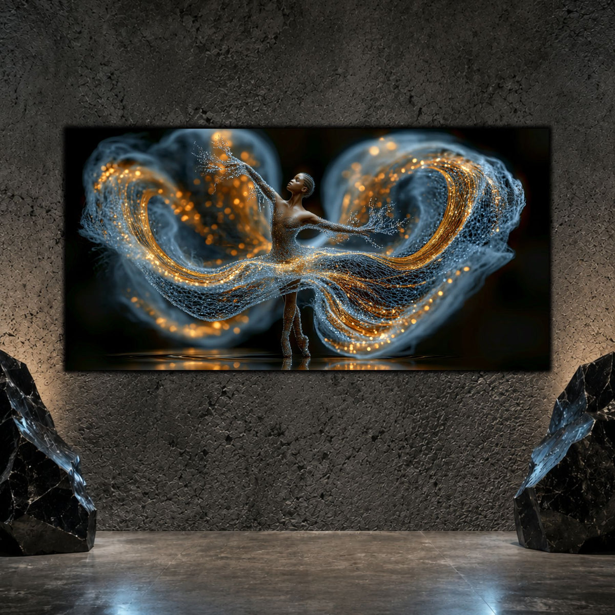 Tablou Abstract Living – The Blue Embrace