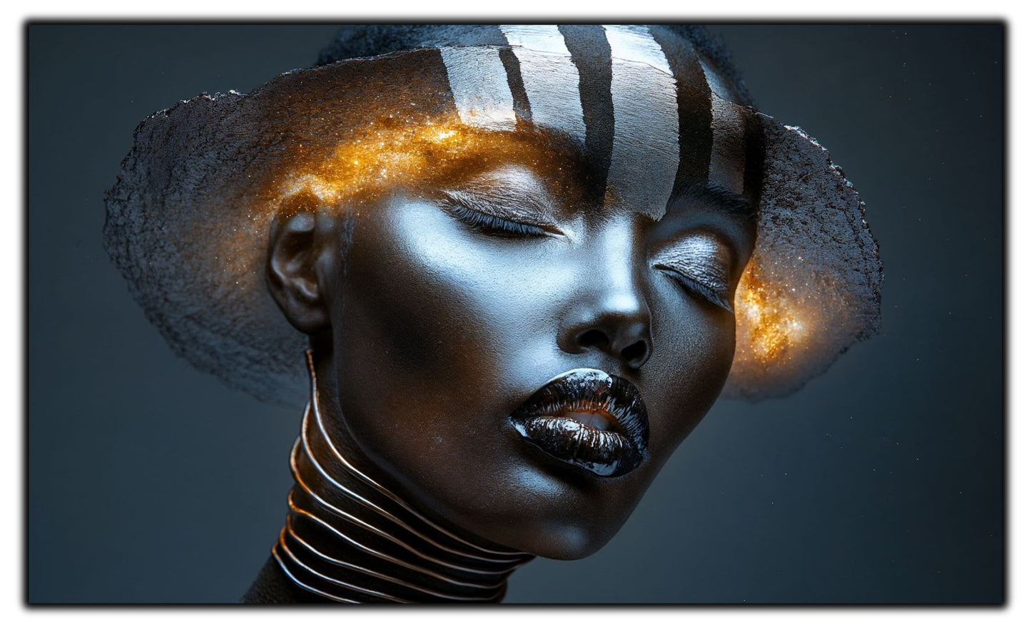 Dark White - Tablou Sticla Securizata - NO30