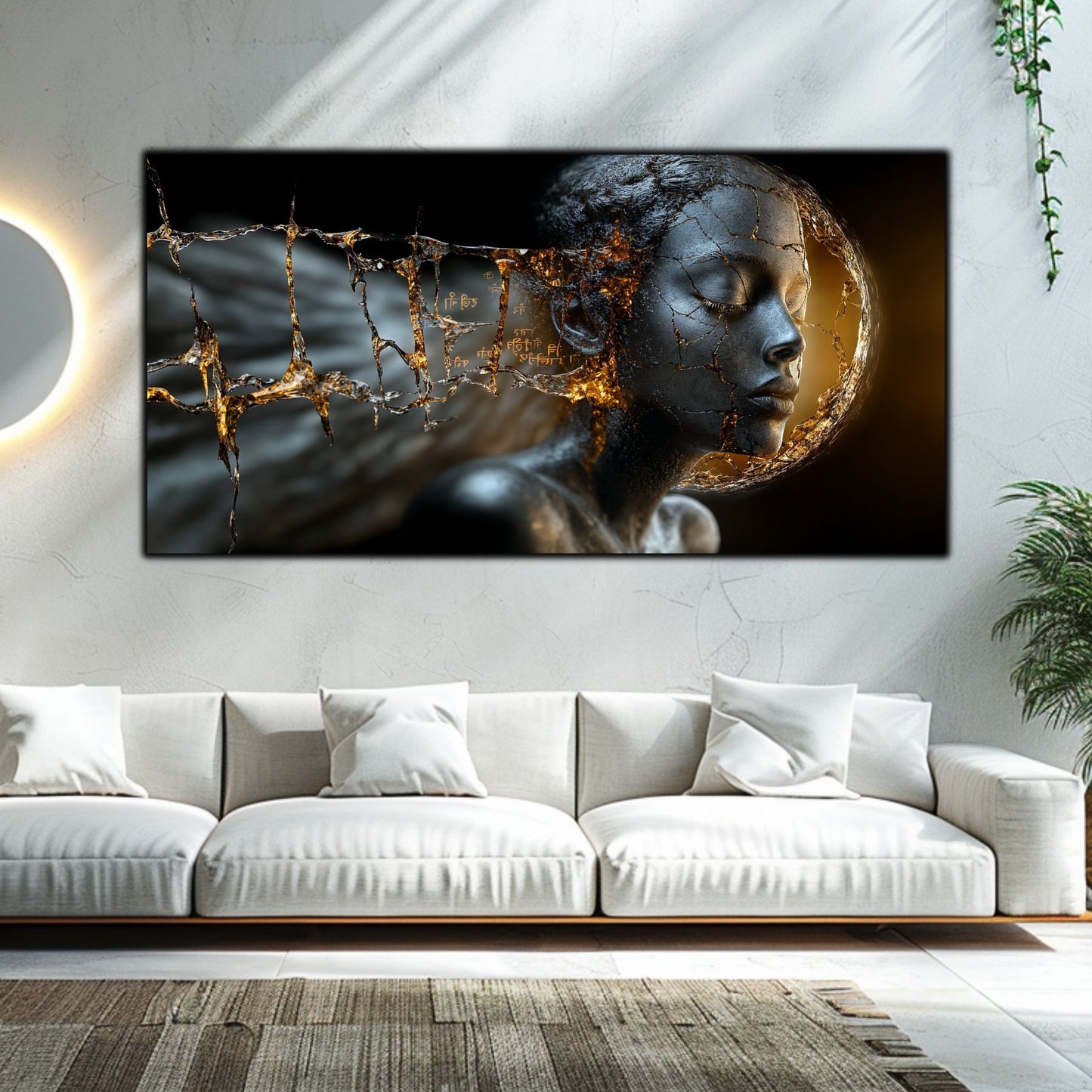 Tablou Sticla Securizata - Broken Mind 25