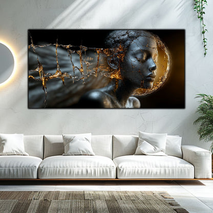 Tablou Sticla Securizata - Broken Mind 25