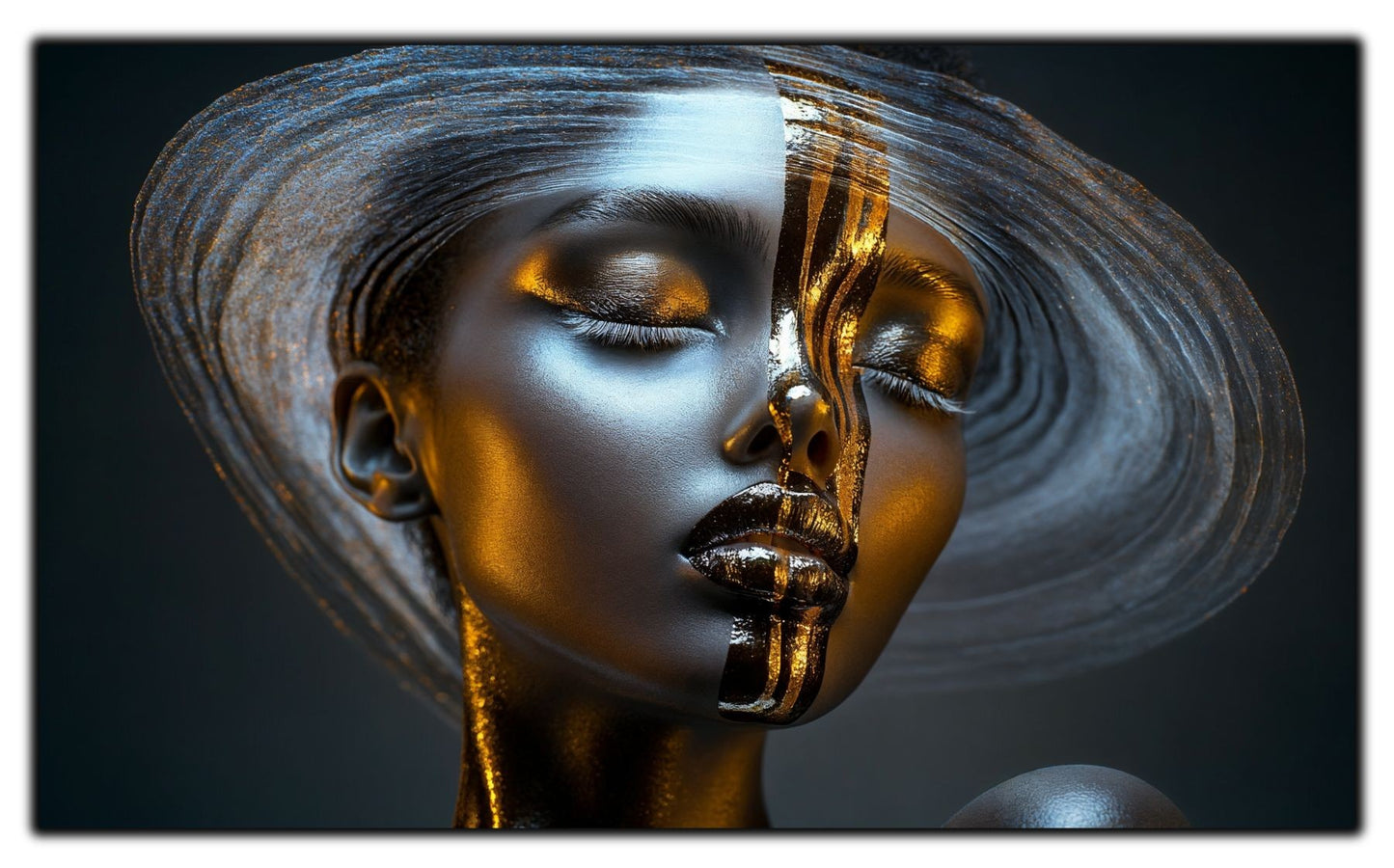 Dark White - Tablou Sticla Securizata - NO25