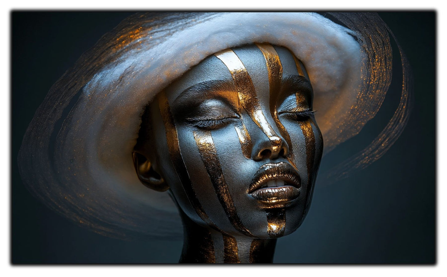 Dark White - Tablou Sticla Securizata - NO22