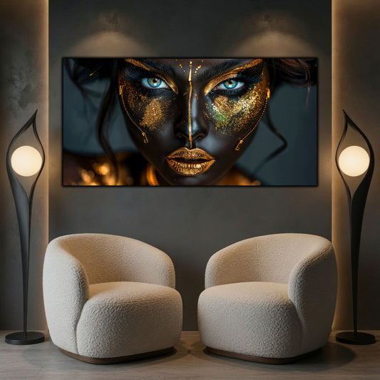 Tablou living elegant care te invita in liniste catre o atmosfera misterioasa, dand viata sufrageriei moderne.
