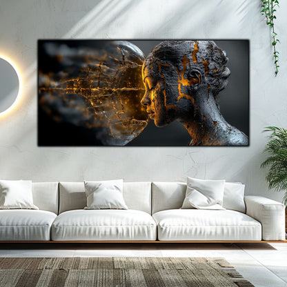 Tablou Sticla Securizata - Broken Mind 27