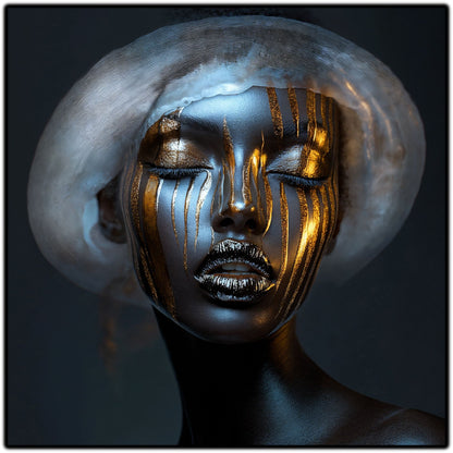 Dark White - Tablou Sticla Securizata - NO12