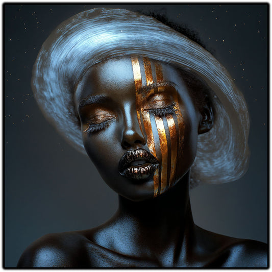 Dark White - Tablou Sticla Securizata - NO11