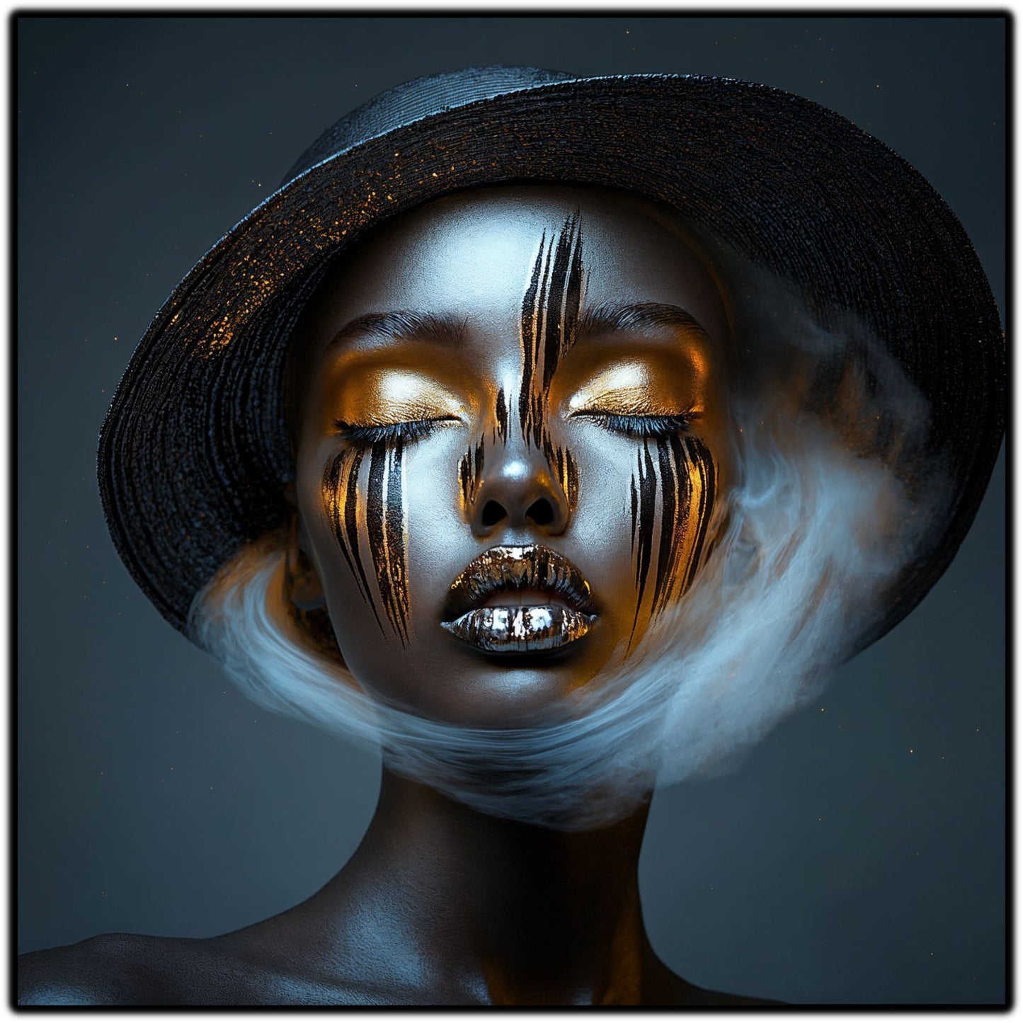 Dark White - Tablou Sticla Securizata - NO10