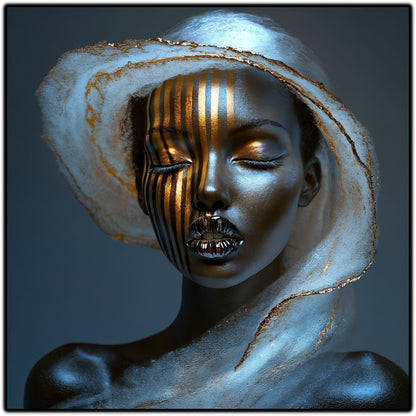 Dark White - Tablou Sticla Securizata - NO18