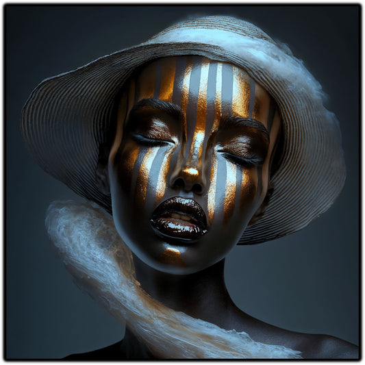 Dark White - Tablou Sticla Securizata - NO09