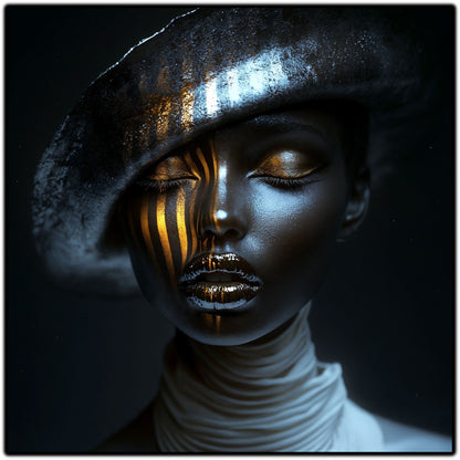 Dark White - Tablou Sticla Securizata - NO08