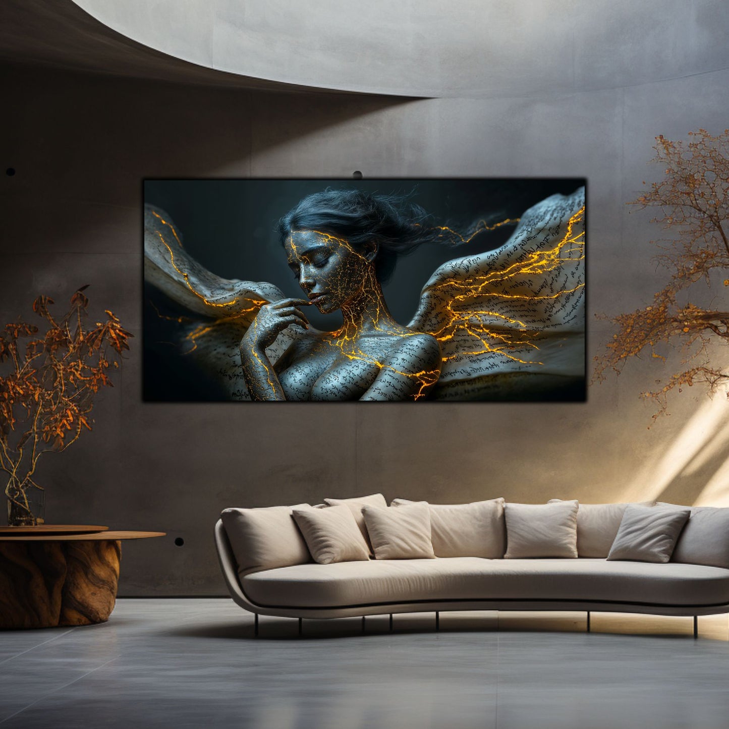 Beyond Meditation - Tablouri moderne pe sticla securizata pentru living contemporan NO27