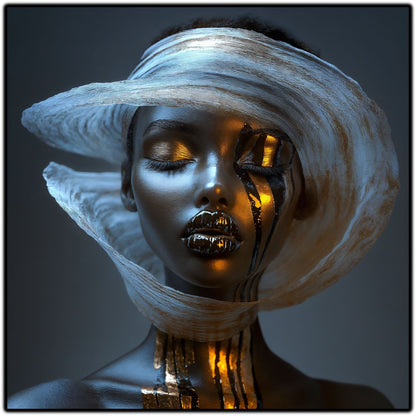 Dark White - Tablou Sticla Securizata - NO16