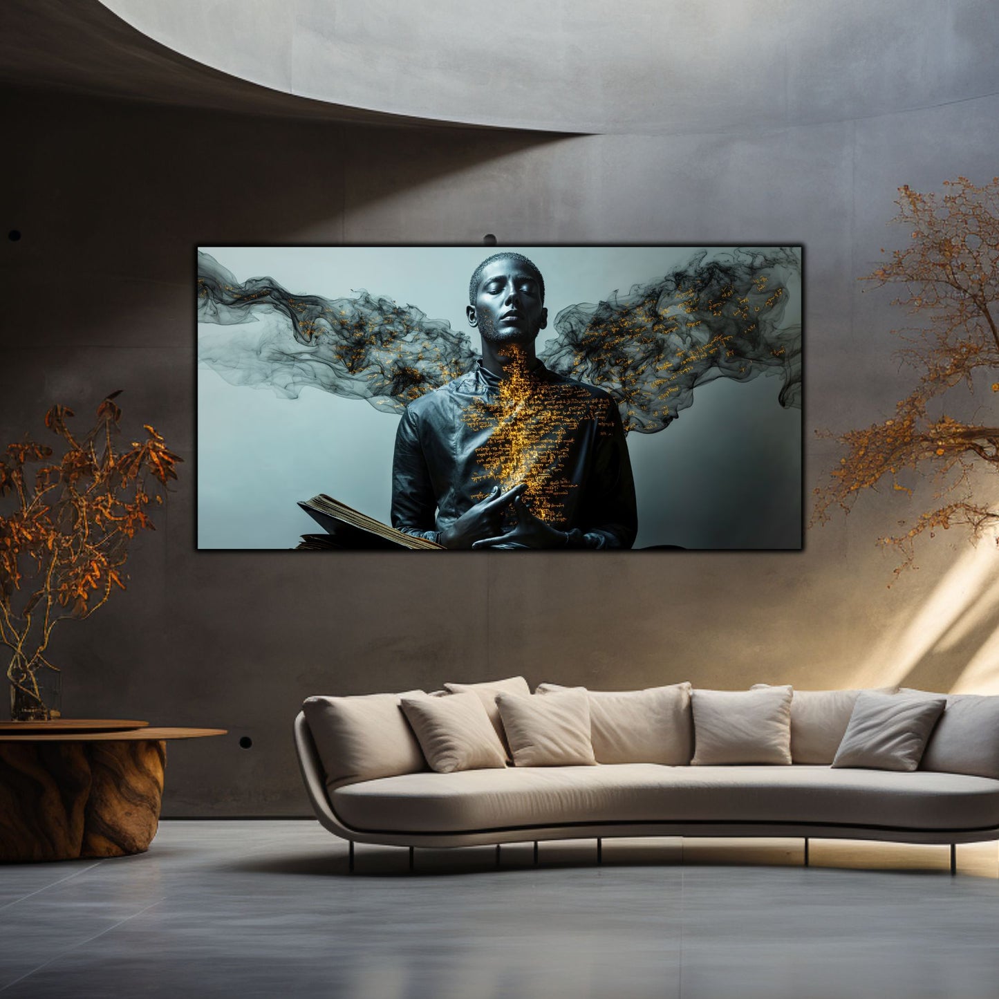 Beyond Meditation - Tablouri moderne pe sticla securizata pentru living contemporan NO24