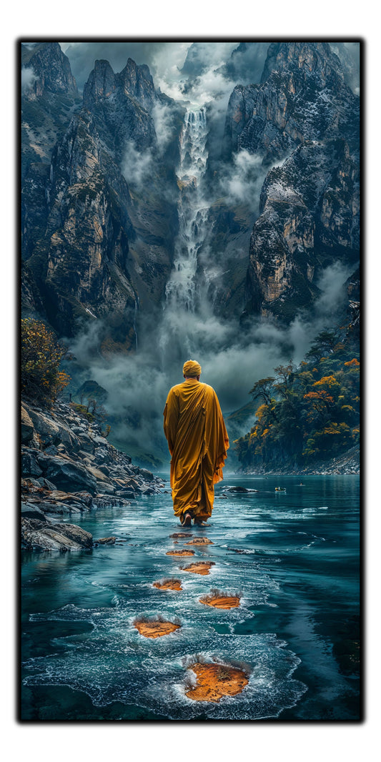 Tablou unicat din sticlă securizată Vanishing Step - No20