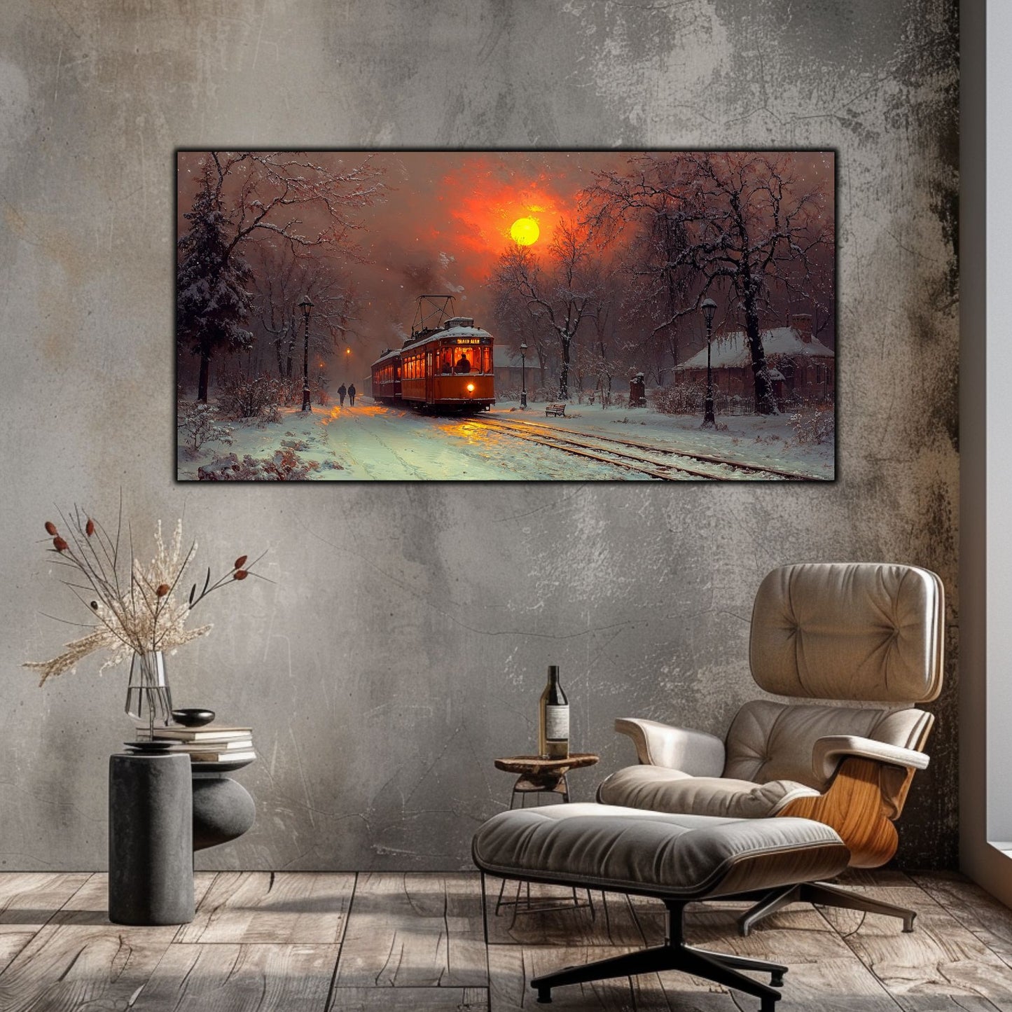 Tablou Sticla Securizata - Colectia Cold Ember - no14