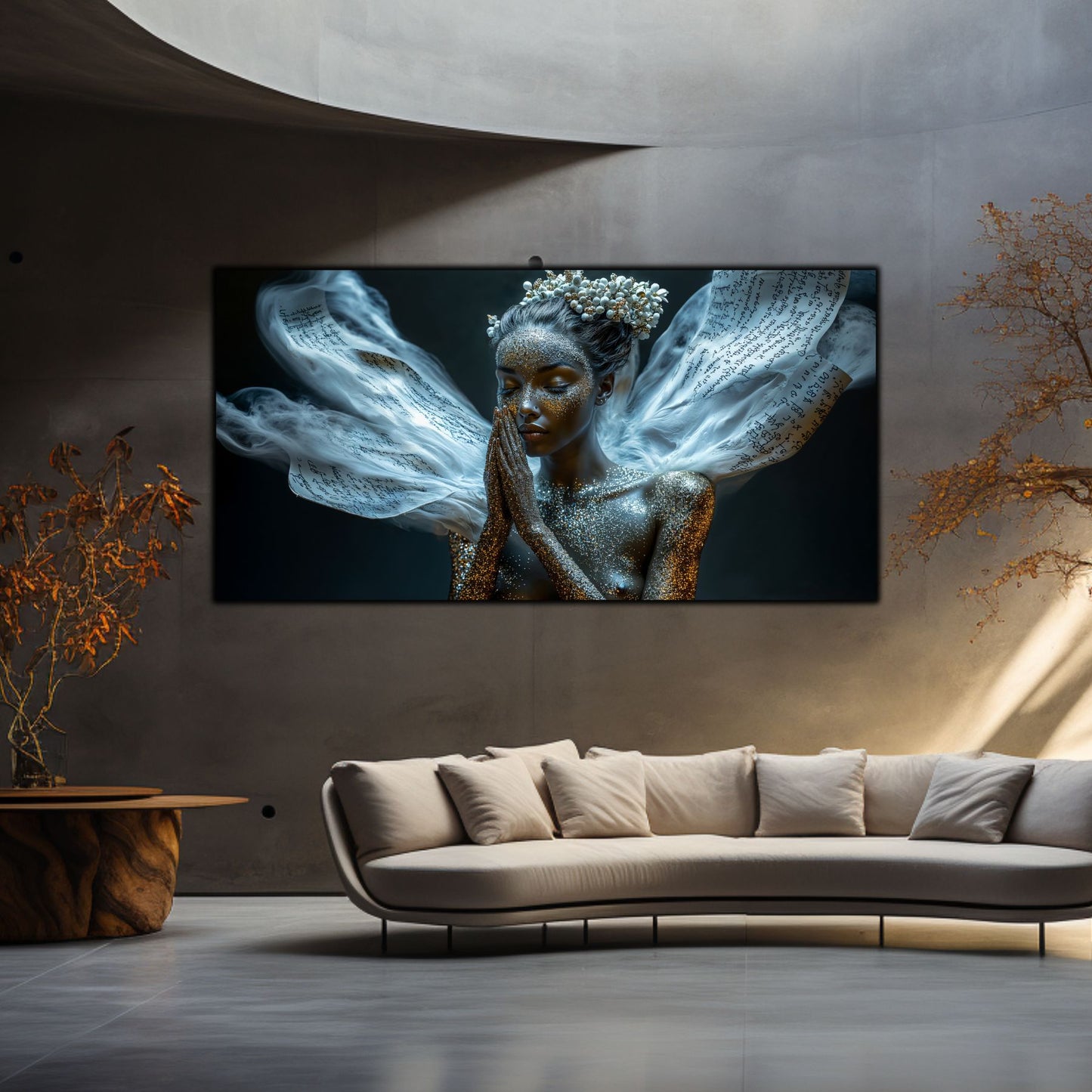 Beyond Meditation - Tablouri moderne pe sticla securizata pentru living contemporan NO21