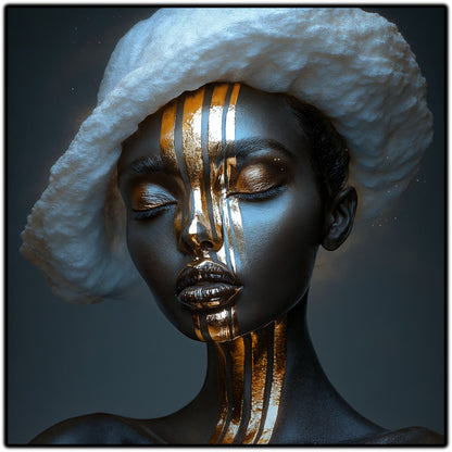 Dark White - Tablou Sticla Securizata - NO14