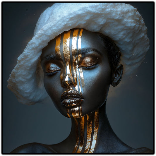 Dark White - Tablou Sticla Securizata - NO14