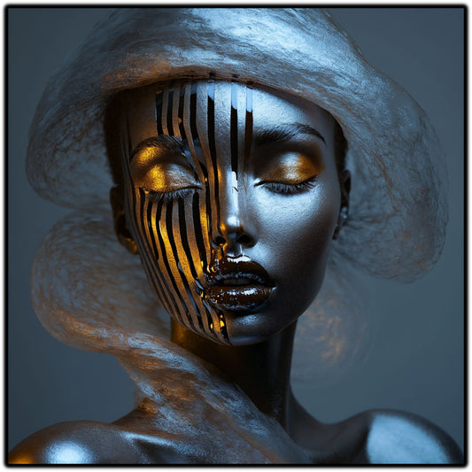 Dark White - Tablou Sticla Securizata - NO06