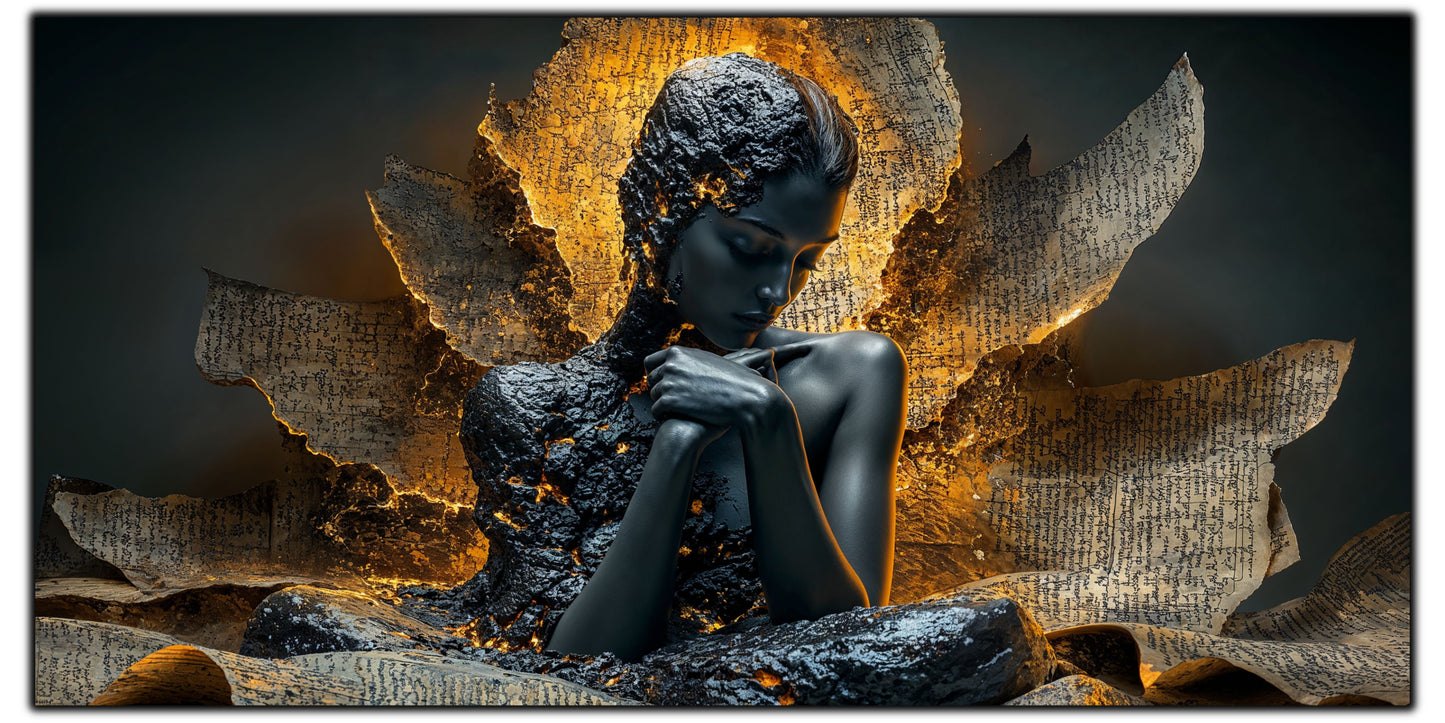 Tablou unicat din sticlă securizată Beyond Breath - No20