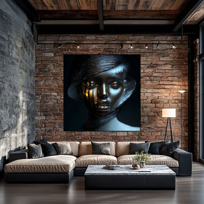 Dark White - Tablou Sticla Securizata - NO07