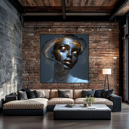 Dark White - Tablou Sticla Securizata - NO17