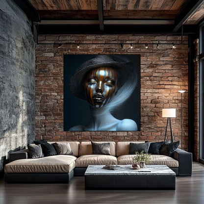 Dark White - Tablou Sticla Securizata - NO13