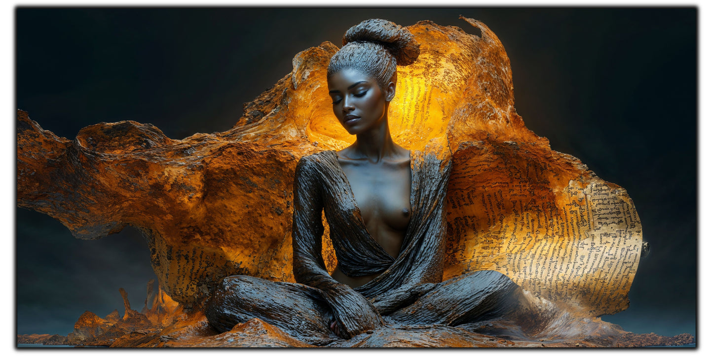 Tablou unicat din sticlă securizată Beyond Breath - No21