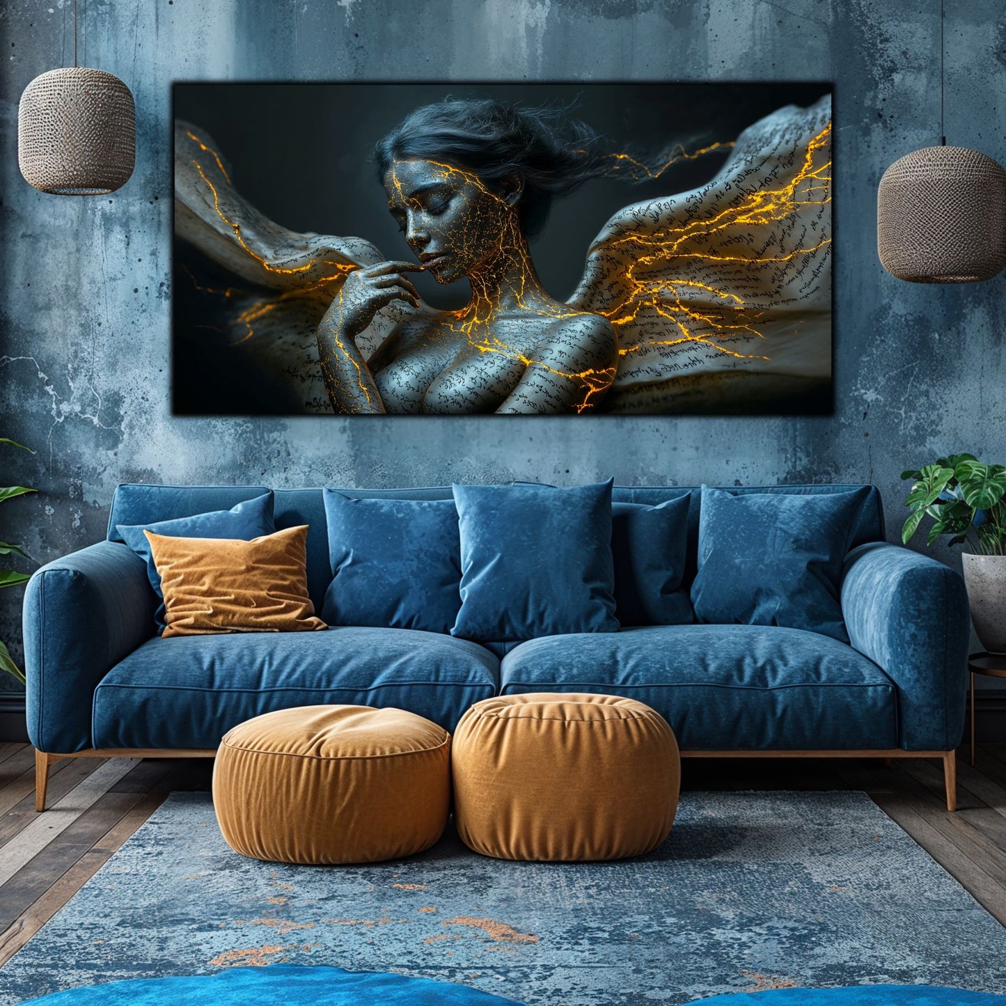 Beyond Meditation - Tablouri moderne pe sticla securizata pentru living contemporan NO27