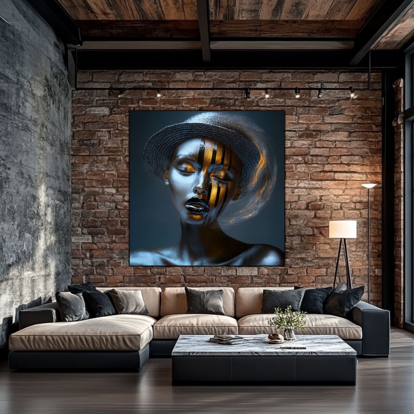 Dark White - Tablou Sticla Securizata - NO20