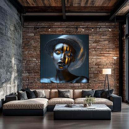 Dark White - Tablou Sticla Securizata - NO20