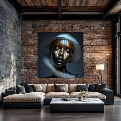 Dark White - Tablou Sticla Securizata - NO09