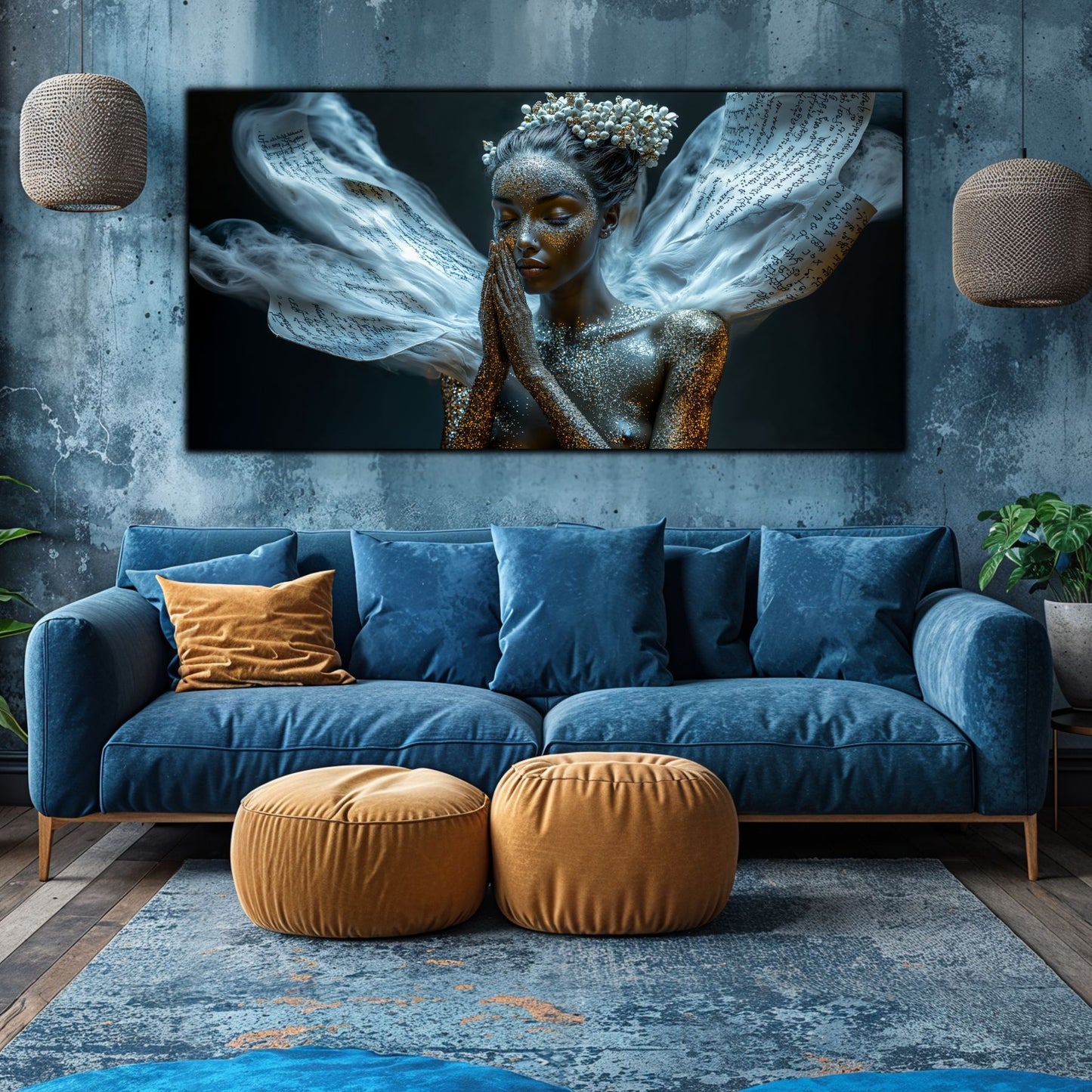 Beyond Meditation - Tablouri moderne pe sticla securizata pentru living contemporan NO21