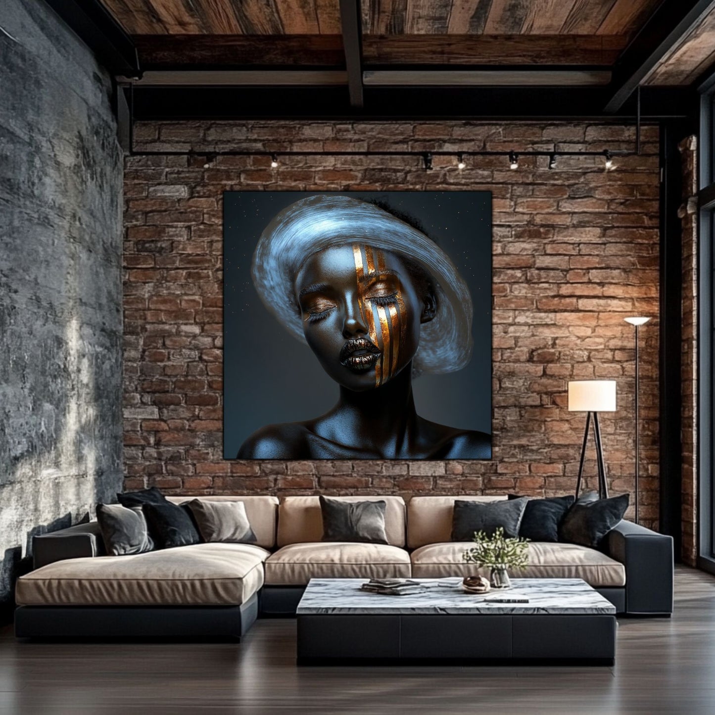 Dark White - Tablou Sticla Securizata - NO11