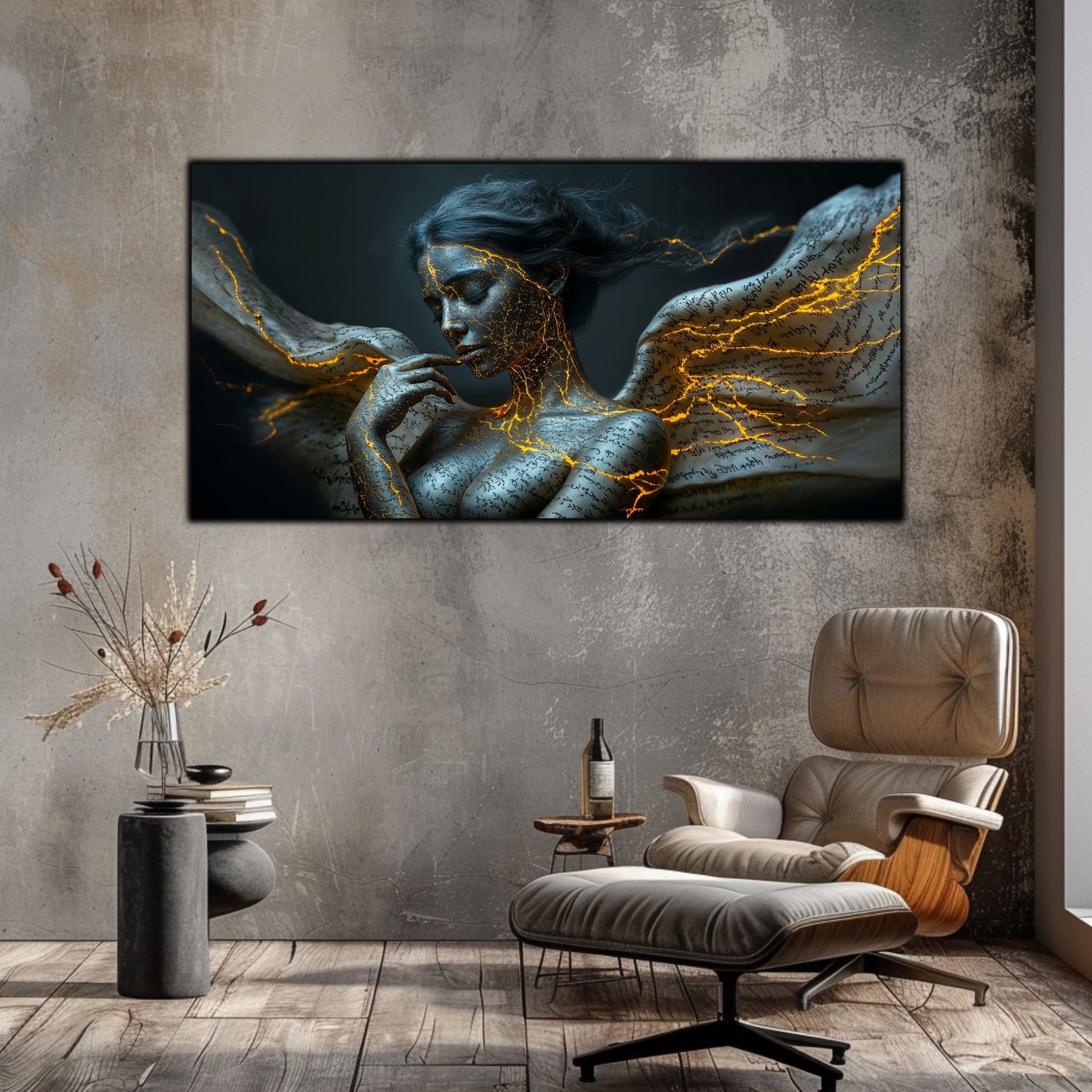 Beyond Meditation - Tablouri moderne pe sticla securizata pentru living contemporan NO27