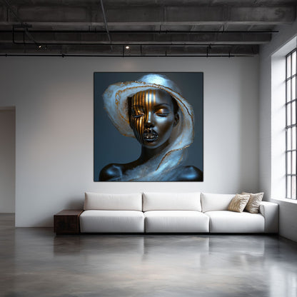 Dark White - Tablou Sticla Securizata - NO18