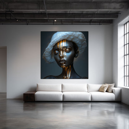 Dark White - Tablou Sticla Securizata - NO14