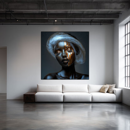 Dark White - Tablou Sticla Securizata - NO11