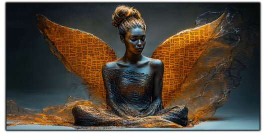 Tablou unicat din sticlă securizată Beyond Breath - No22