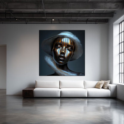 Dark White - Tablou Sticla Securizata - NO09