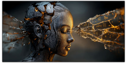 Tablou Sticla Securizata - Broken Mind 22