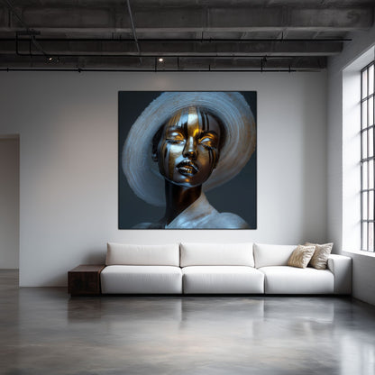 Dark White - Tablou Sticla Securizata - NO19