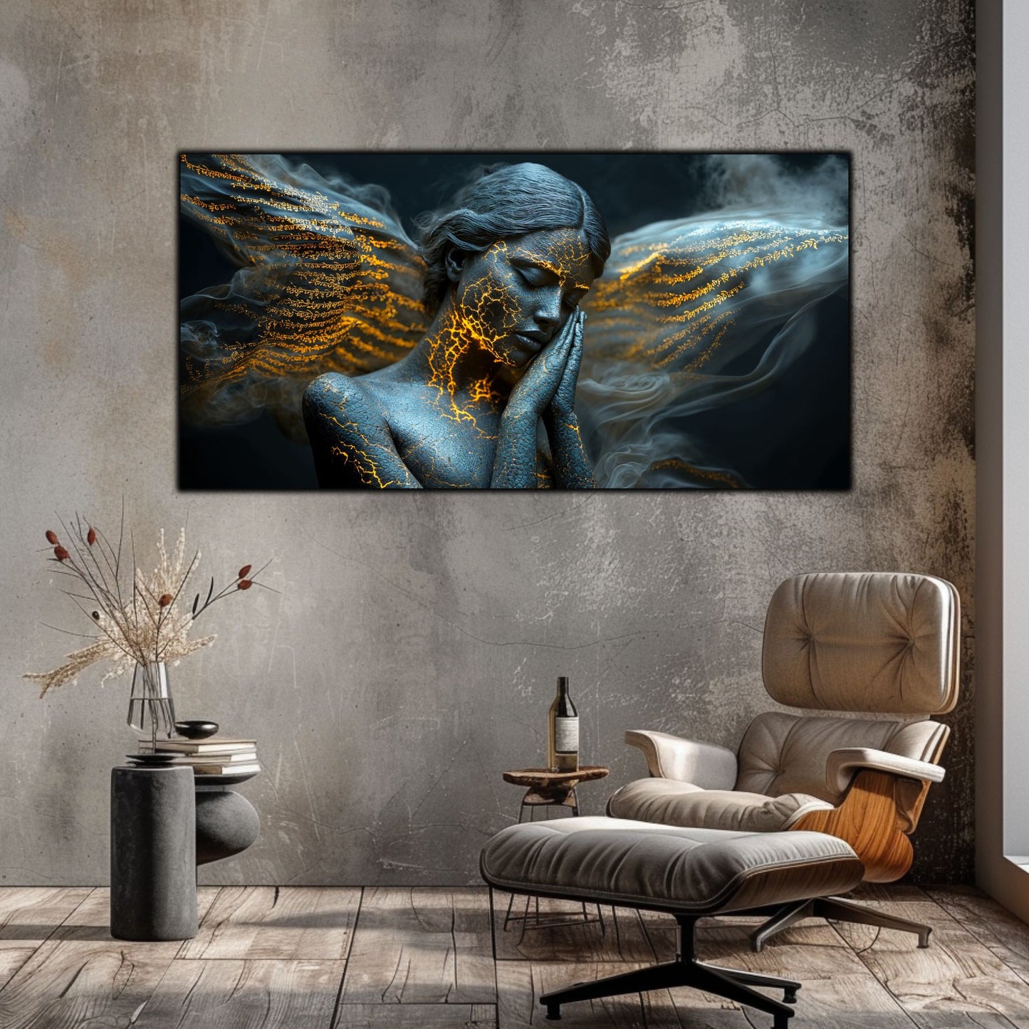 Beyond Meditation - Tablouri moderne pe sticla securizata pentru living contemporan NO25