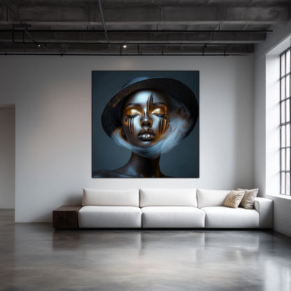 Dark White - Tablou Sticla Securizata - NO10