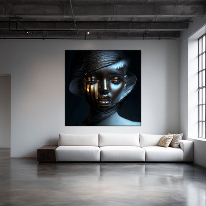 Dark White - Tablou Sticla Securizata - NO07