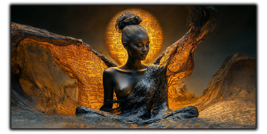 Tablou unicat din sticlă securizată Beyond Breath - No23